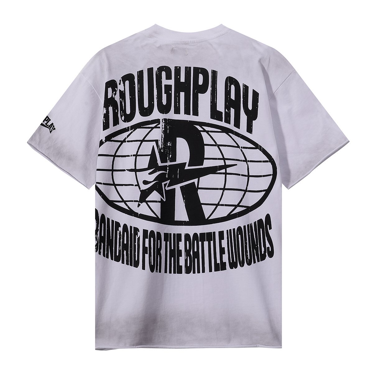 Rough Play Statue of Liberty Rhinestone Graphic T-Shirt ¡ª back