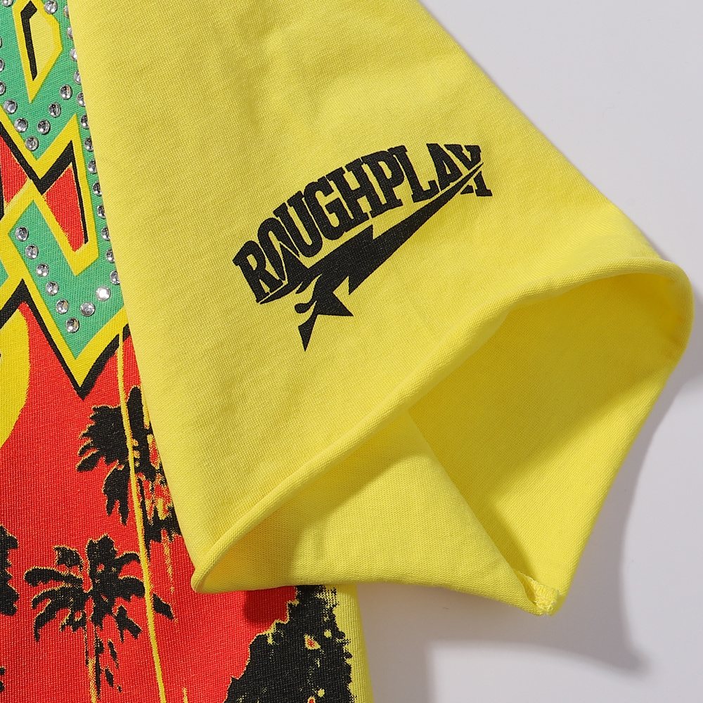 Rough Play Skate Skeleton Yellow Graphic T-Shirt ¡ª detail