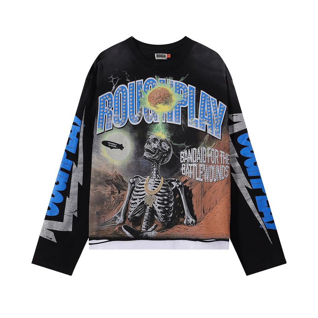 Rough Play Skull Shock Long-Sleeve T-Shirt ¡ª hero