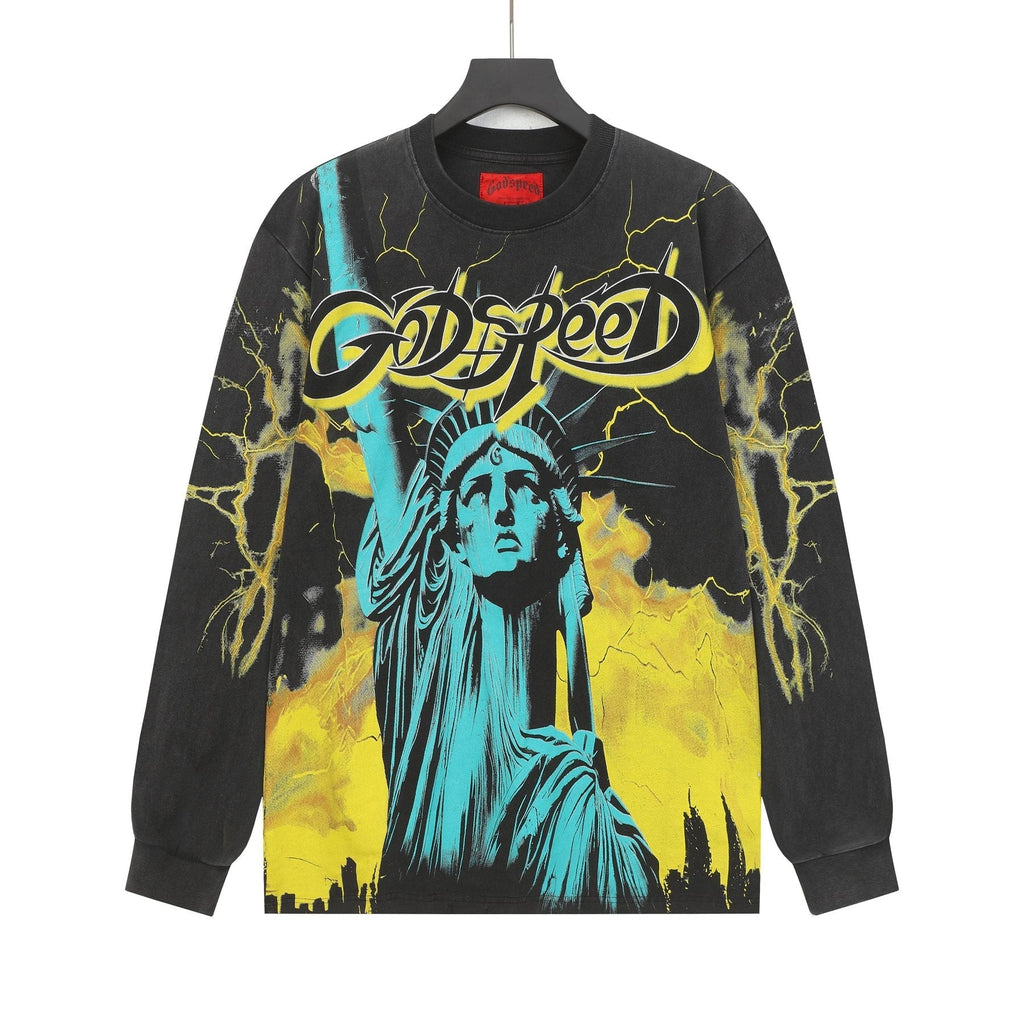 Godspeed Lightning Graphic Long-Sleeve T-Shirt ¡ª front