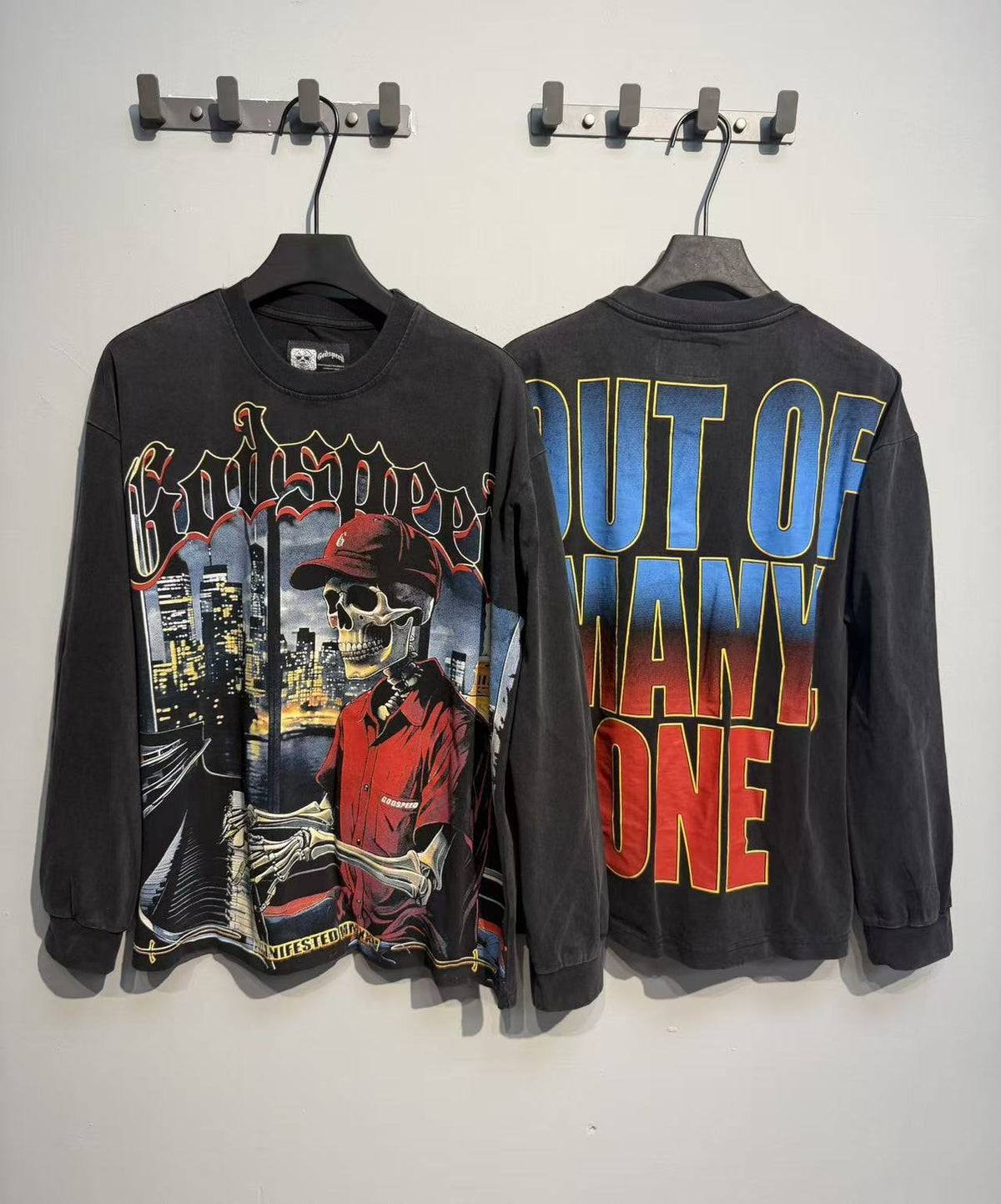 Godspeed Manifested Washed Black Graphic Long-Sleeve T-Shirt ¡ª context