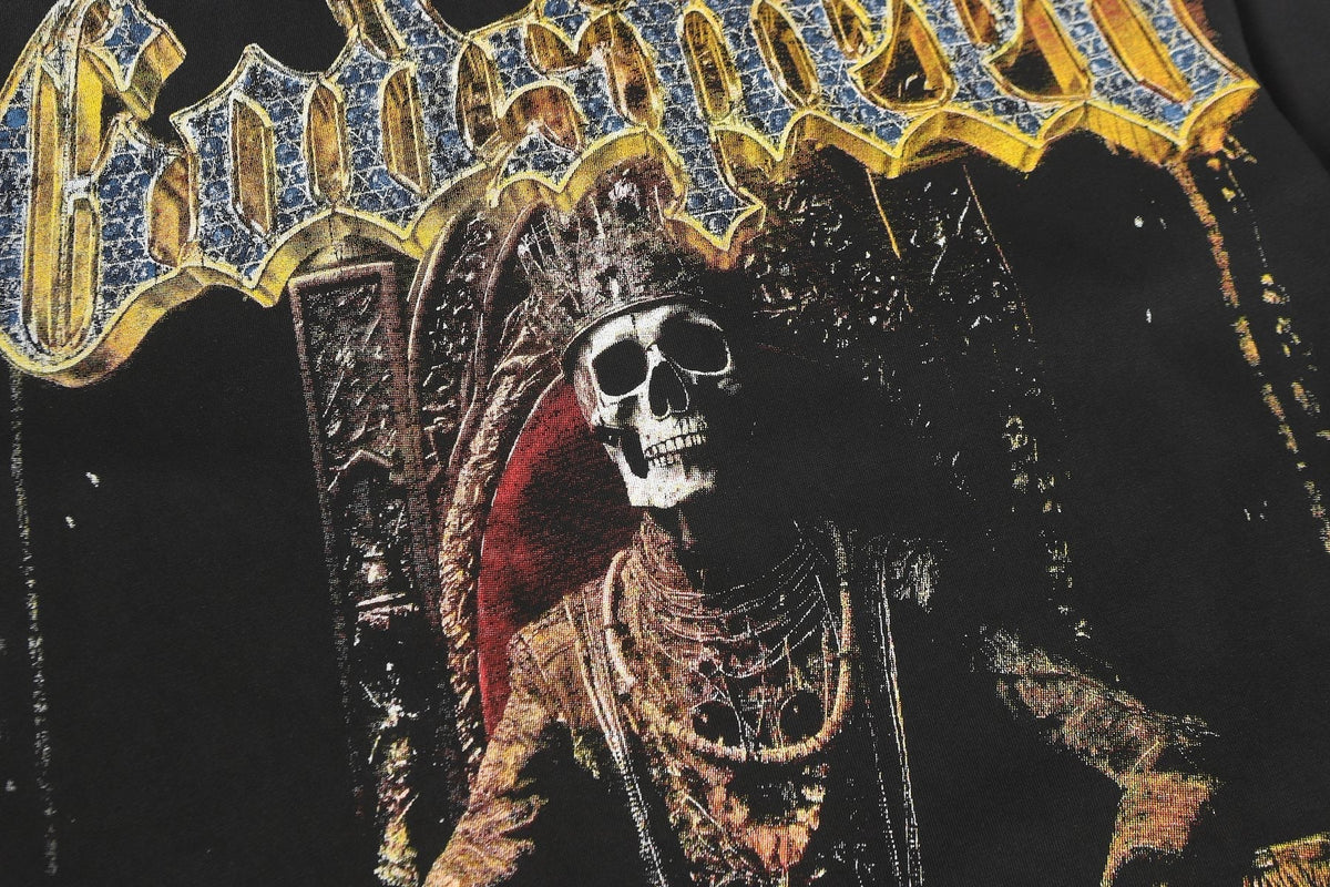 Godspeed Out of Many One Skeleton Graphic Long-Sleeve T-Shirt ¡ª detail