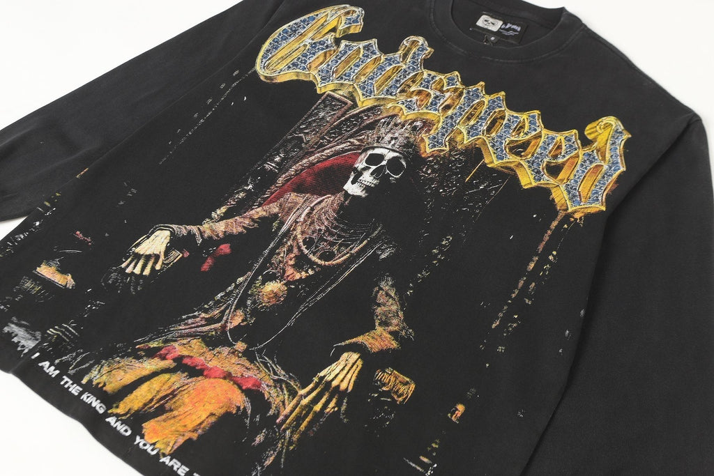 Godspeed Out of Many One Skeleton Graphic Long-Sleeve T-Shirt ¡ª front