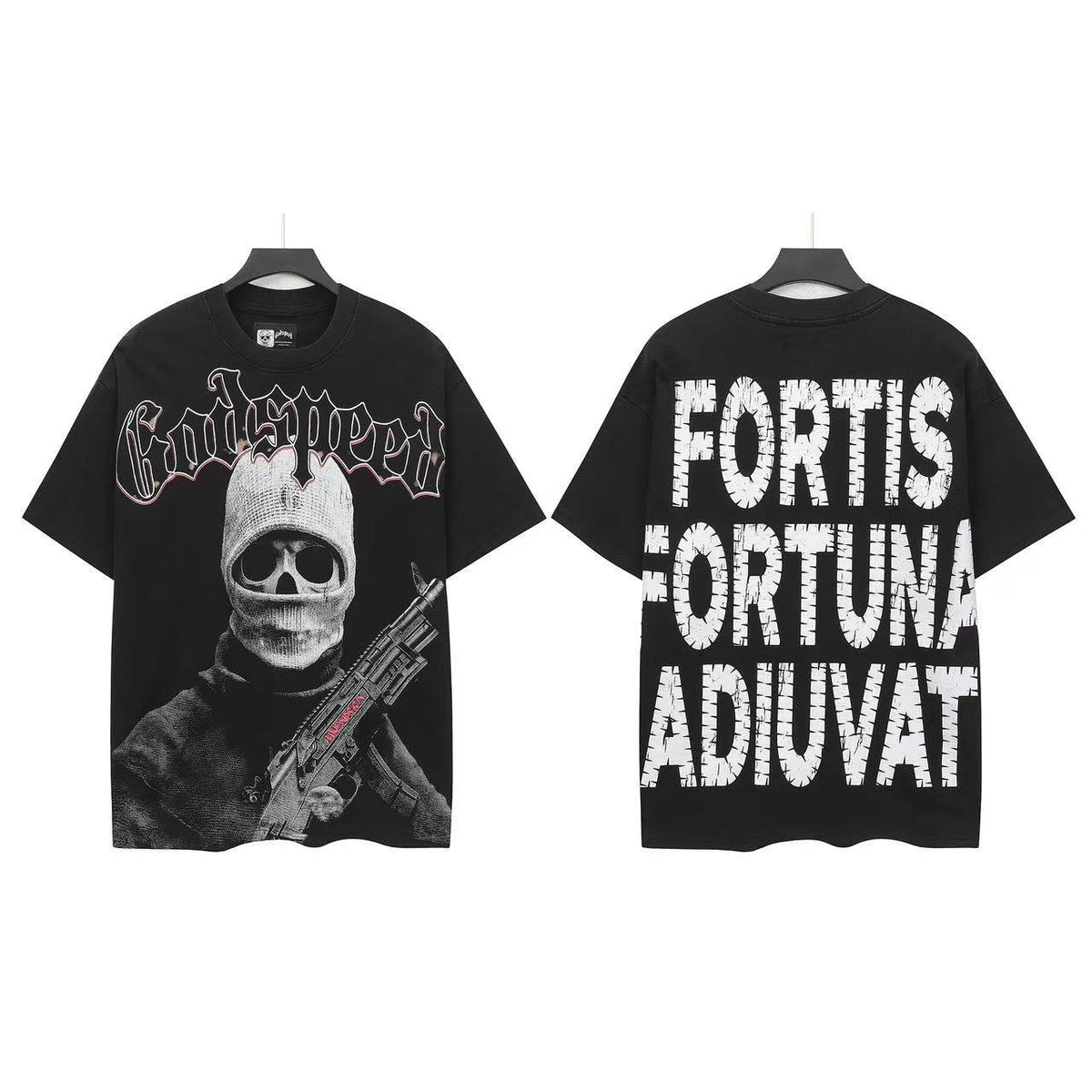 Godspeed Skull Figure Graphic T-Shirt ¡ª front