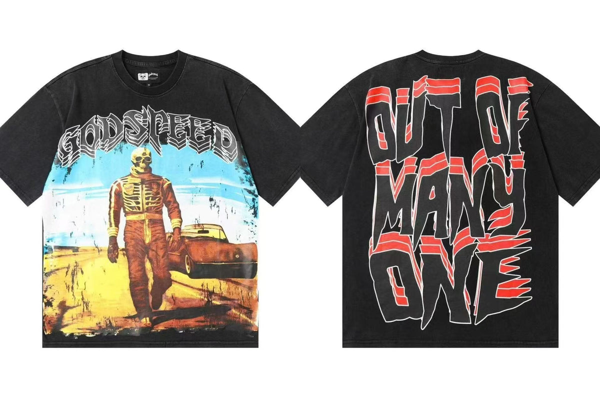 Godspeed Out Of Many One Desert Graphic T-Shirt ¡ª front