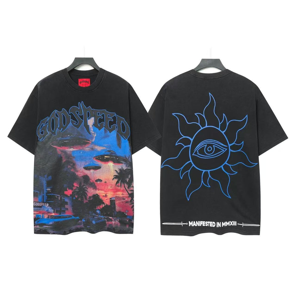 Godspeed UFO Eye Sun Graphic T-Shirt ¡ª front