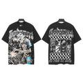 Godspeed Checker Panel Graphic T-Shirt ¡ª front