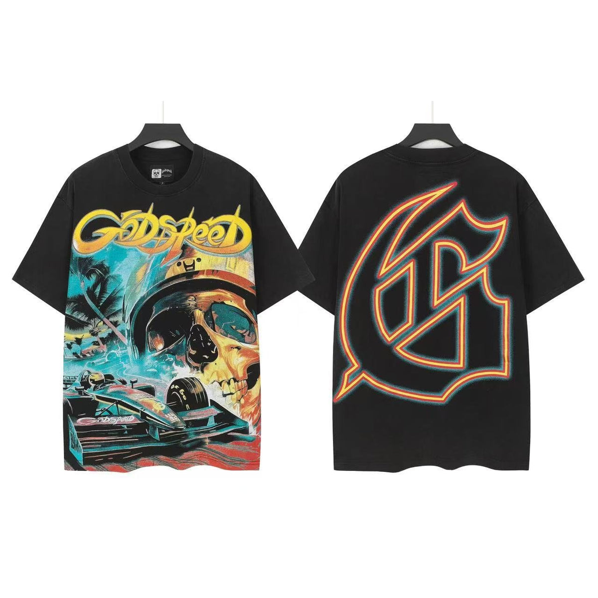 Godspeed Racing Car G Back Graphic T-Shirt ¡ª front