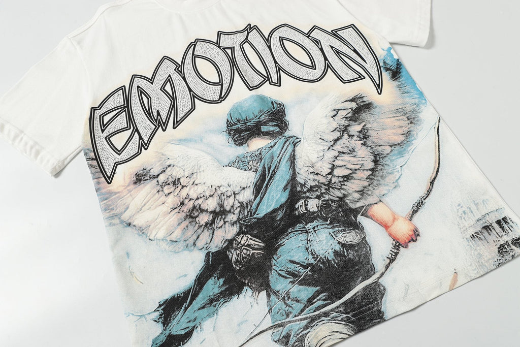 MIXED EMOTION Angel Graphic T-Shirt ¡ª front