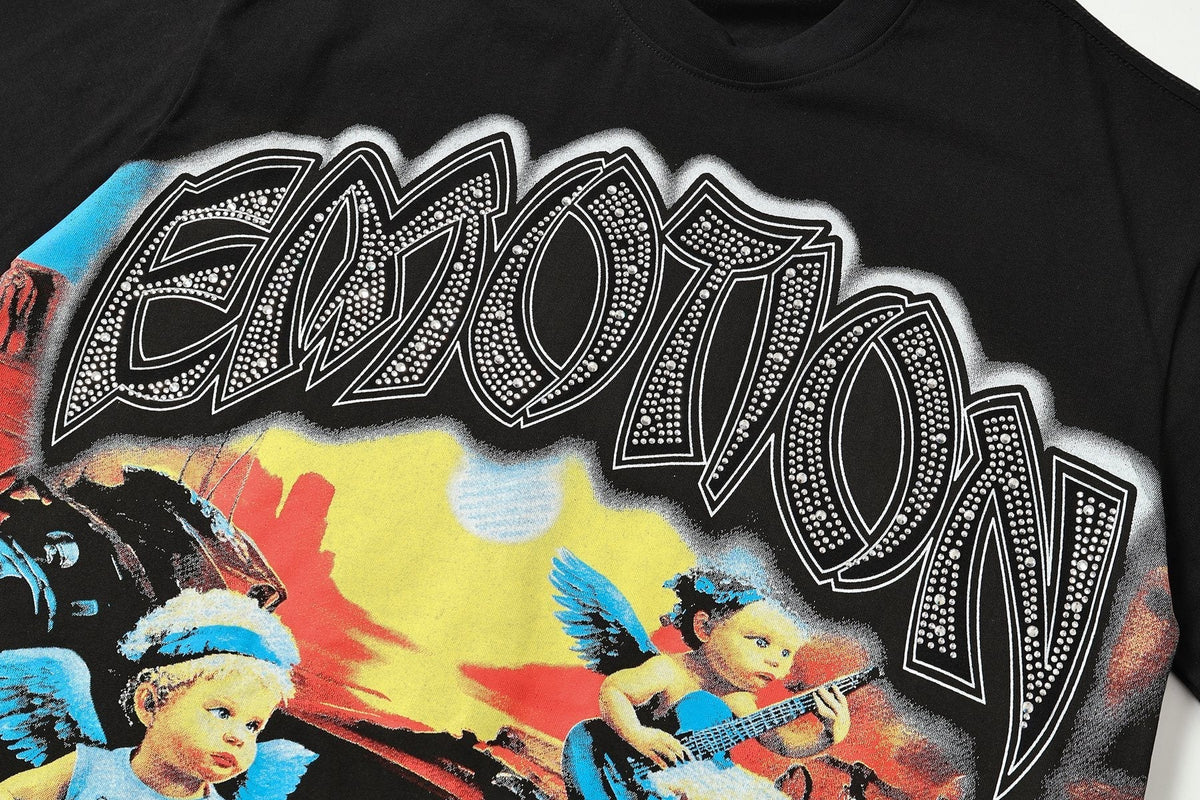 MIXED EMOTION Heat-Pressed Graphic T-Shirt ¡ª detail