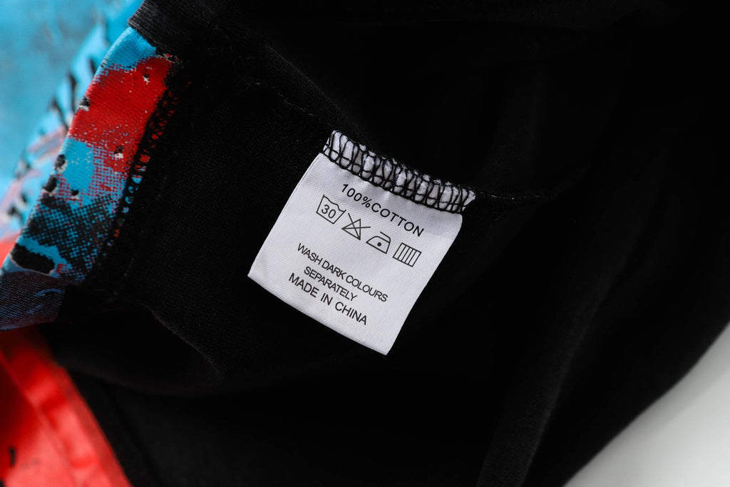 Godspeed Washed Black Rock Graphic T-Shirt ¡ª neck_label