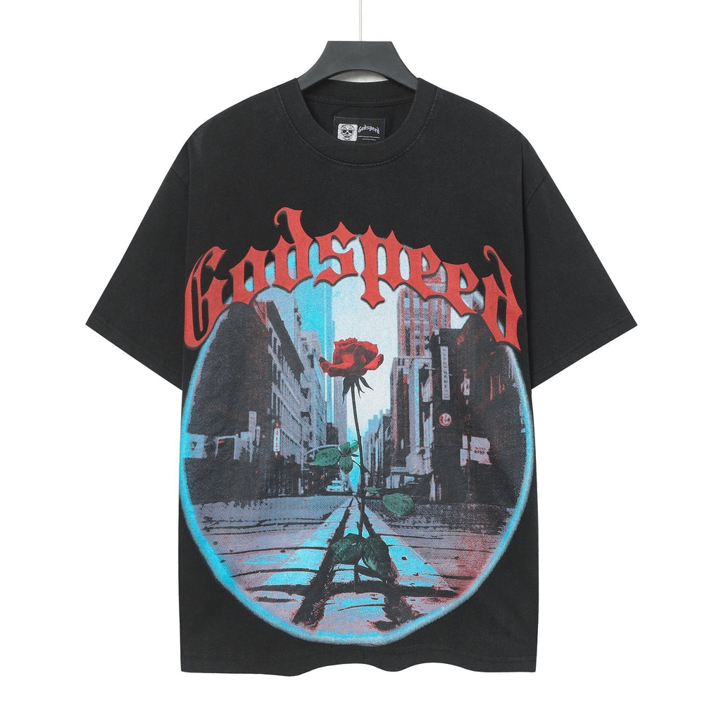 Godspeed E Pluribus Unum Washed Graphic T-Shirt ¡ª front