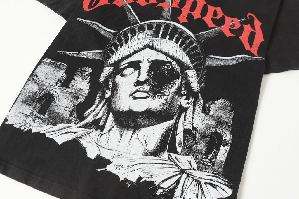 Godspeed E Pluribus Unum Statue Graphic T-Shirt ¡ª detail