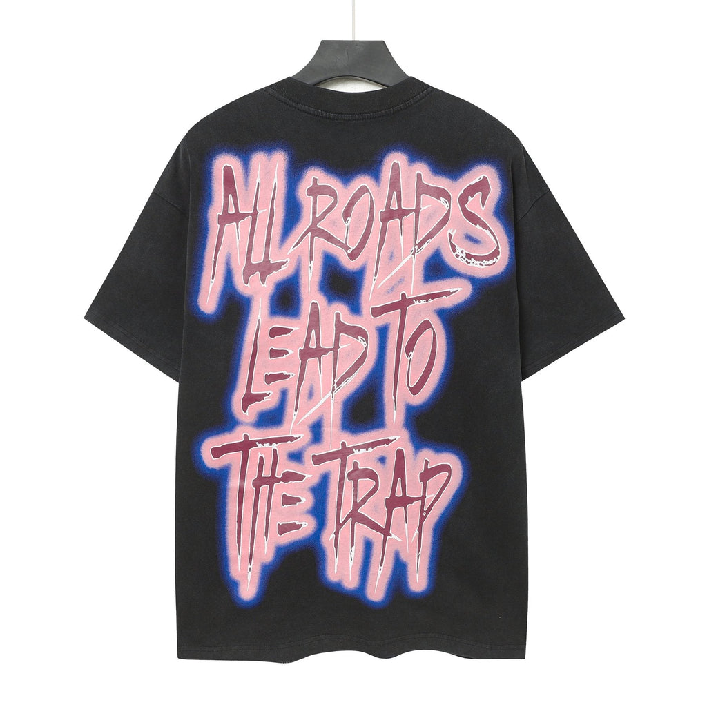 Godspeed Booby Trap Washed Black Graphic T-Shirt ¡ª back
