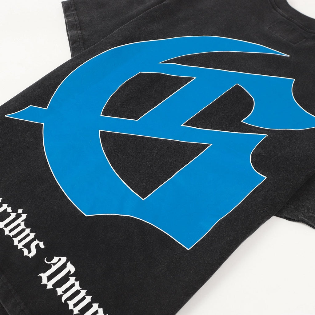 Godspeed Astronaut Back Print Washed Graphic T-Shirt ¡ª detail