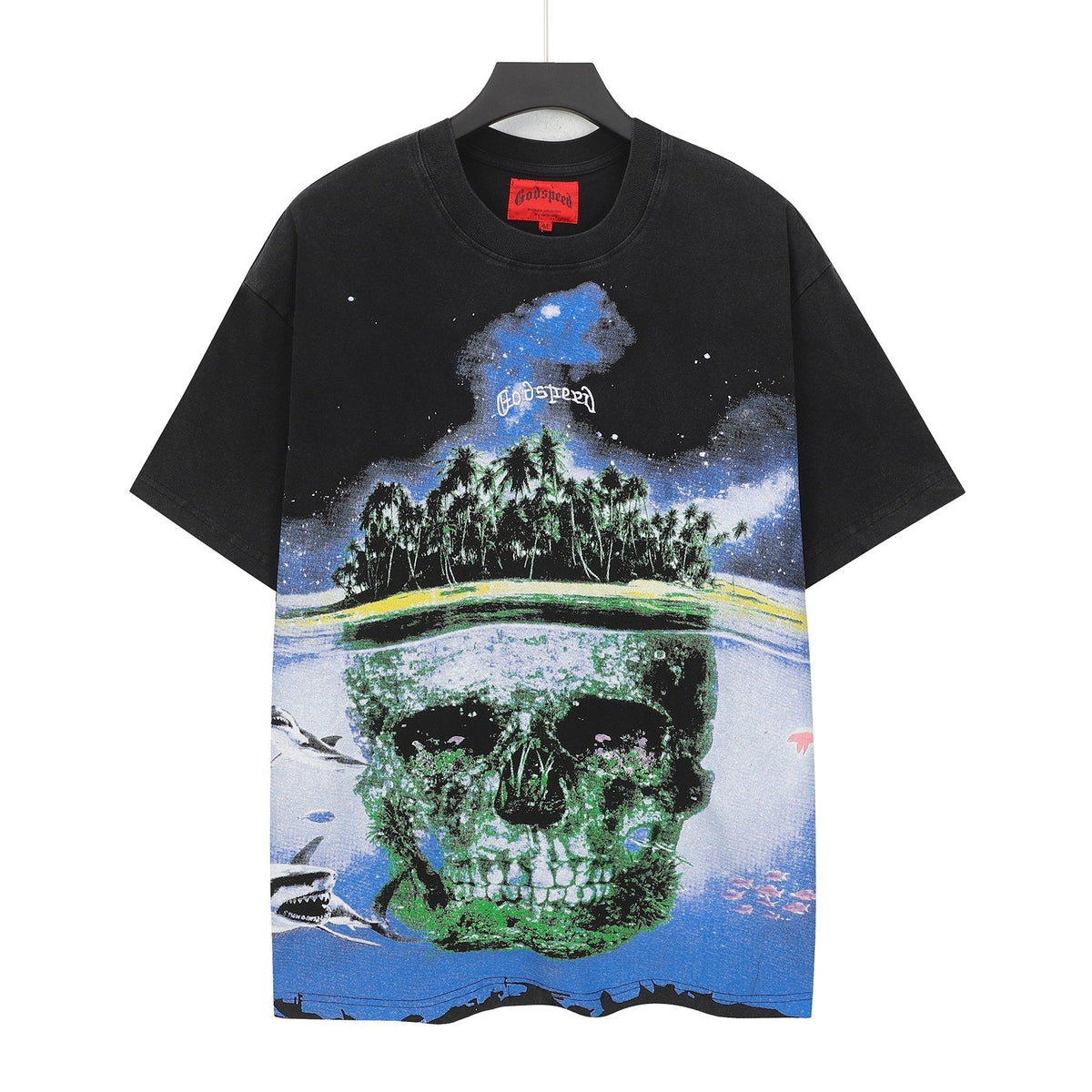 Godspeed Skull Island Black Graphic T-Shirt ¡ª hero