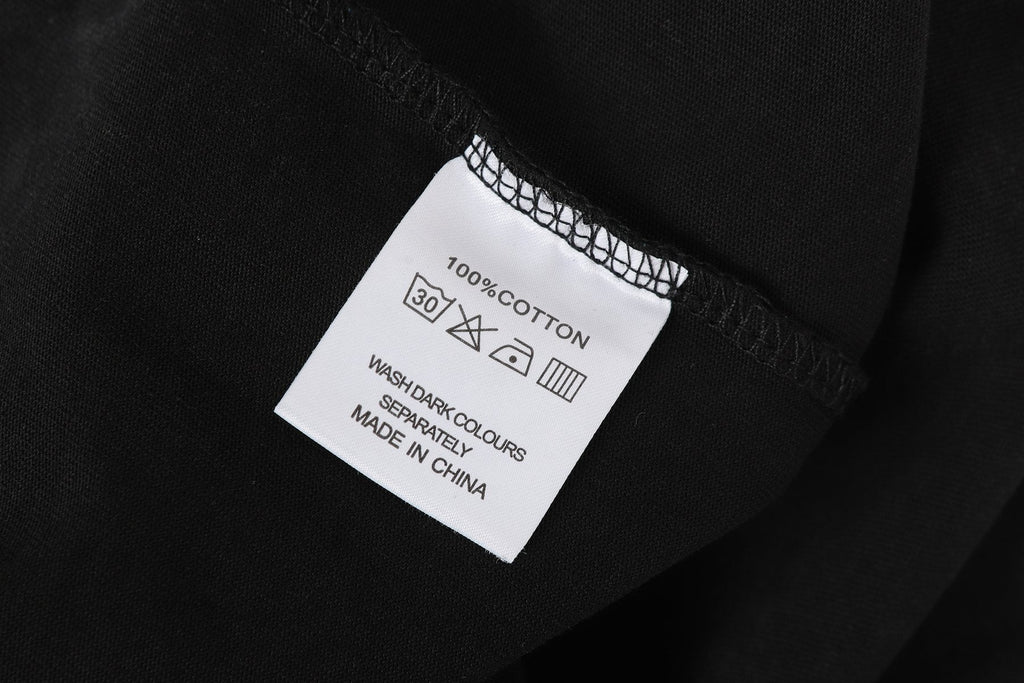 Godspeed Skull Graphic Washed Black T-Shirt ¡ª neck_label