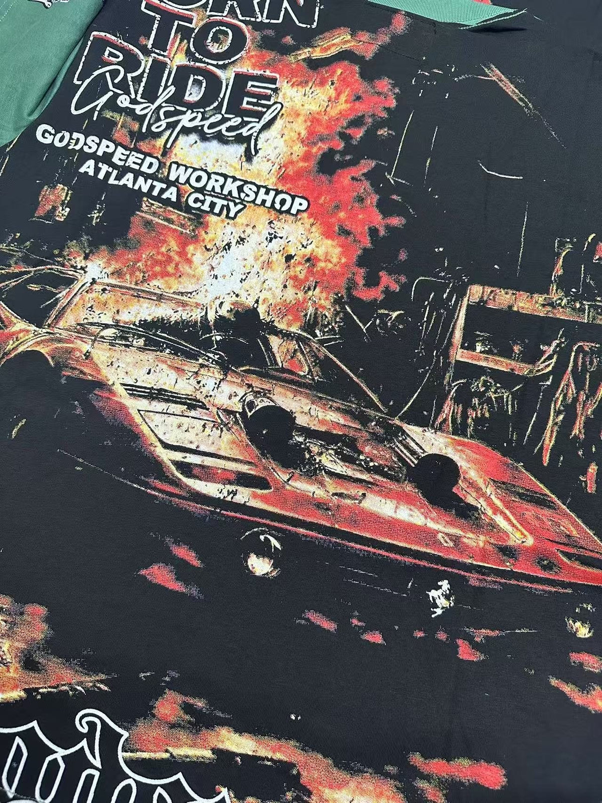 Godspeed Born to Ride Graphic T-Shirt ¡ª detail