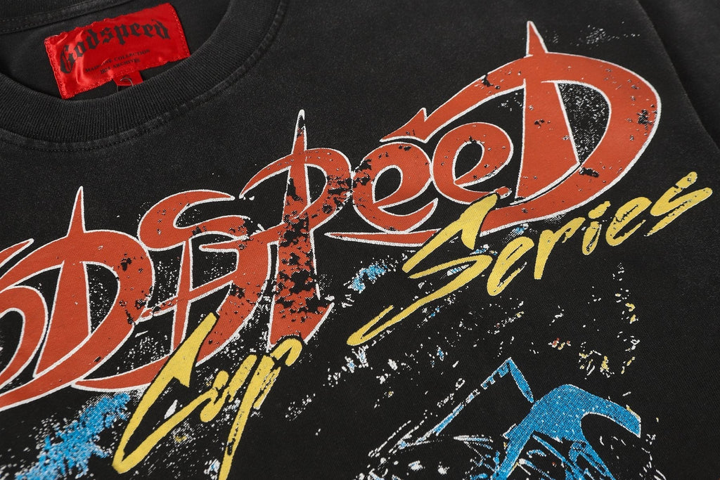 Godspeed Cup Series Racing Graphic T-Shirt ¡ª detail