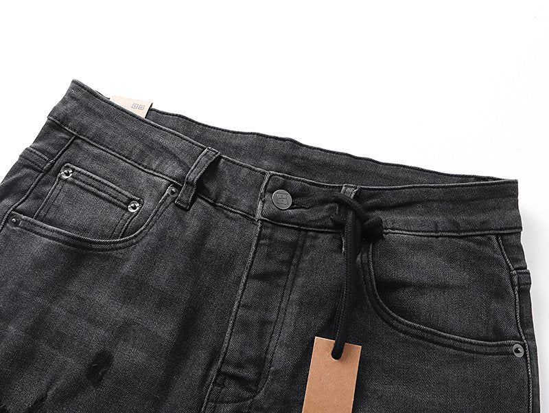 Ksubi Slim Tapered Graphic Jeans - Black ¡ª detail