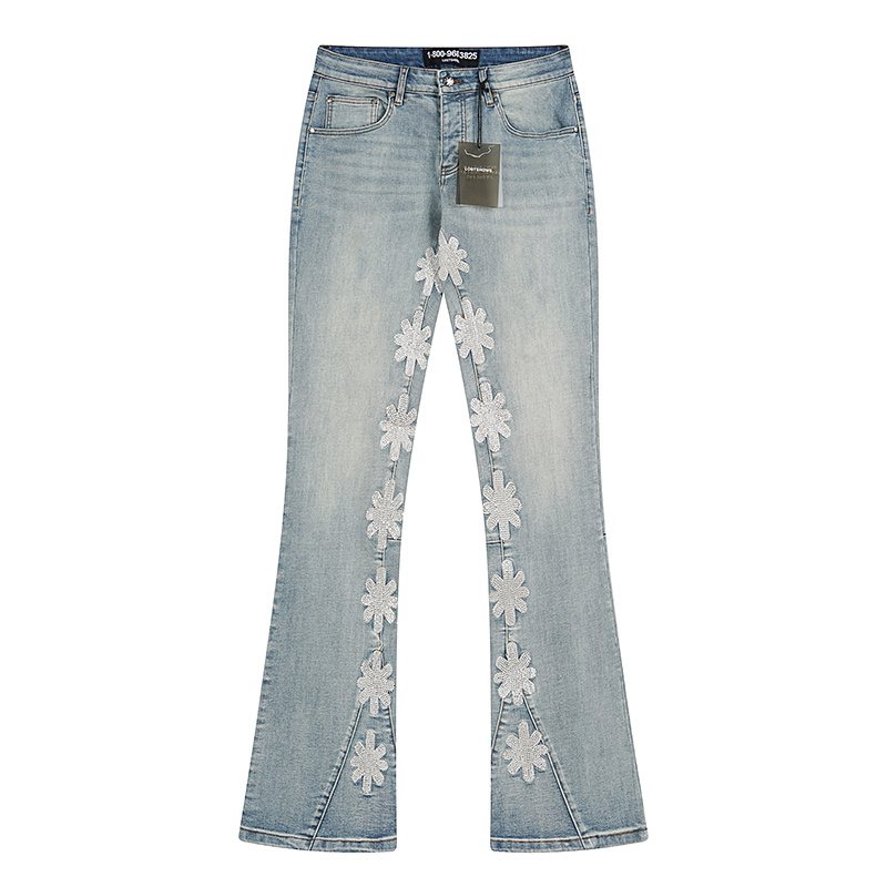 LOSTSHDWS Daisy Appliqu¨¦ Flared Jeans ¡ª hero