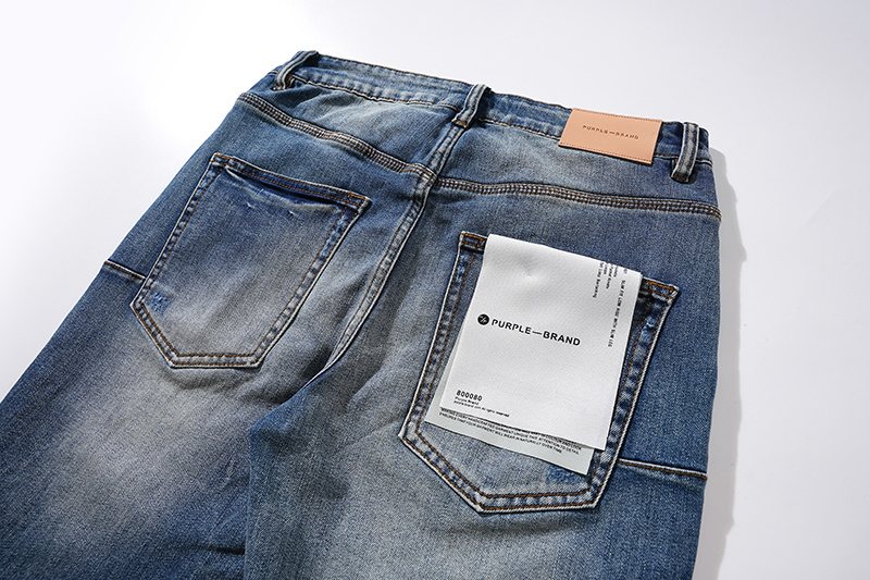 Purple Brand Blue Distressed Denim Jeans ¡ª detail