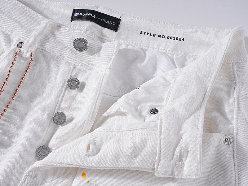 Purple Brand Paint-Splatter Distressed Jeans ¡ª detail