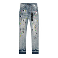 Purple Brand Light Blue Paint Splatter Distressed Jeans ¡ª hero