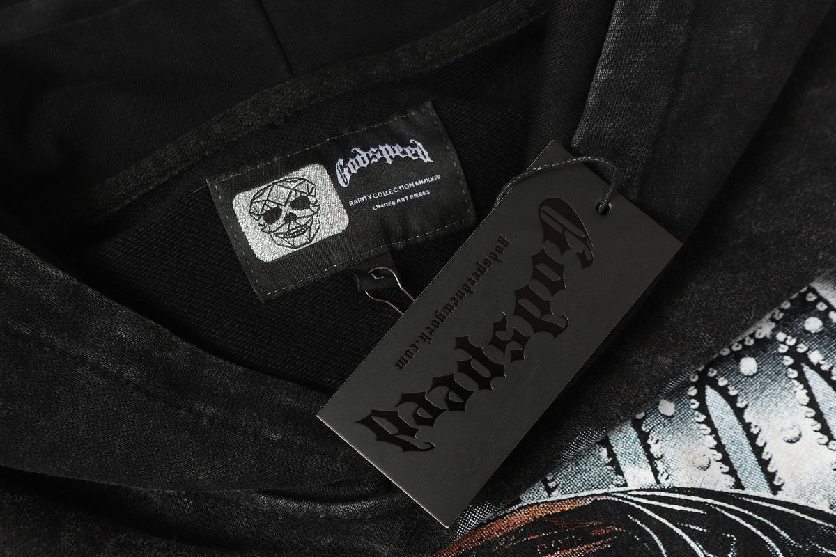 Godspeed Race Before Death Skull Graphic Hoodie ¡ª hang_tag