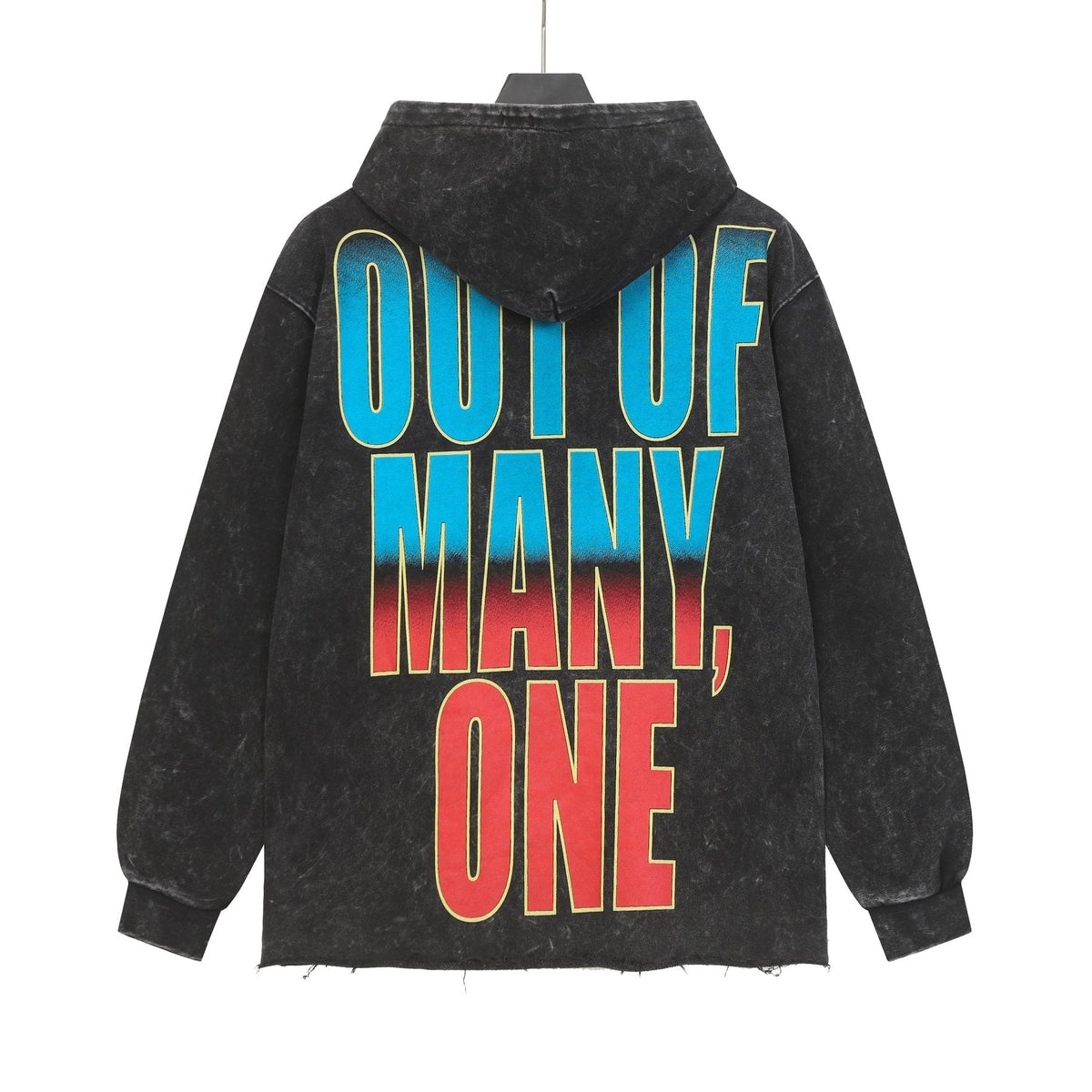 Godspeed Out of Many One Washed Graphic Hoodie ¡ª back