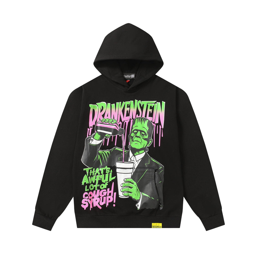 THAT'S A AWFUL LOT OF COUGH SYRUP Frankenstein Graphic Hoodie ¡ª hero