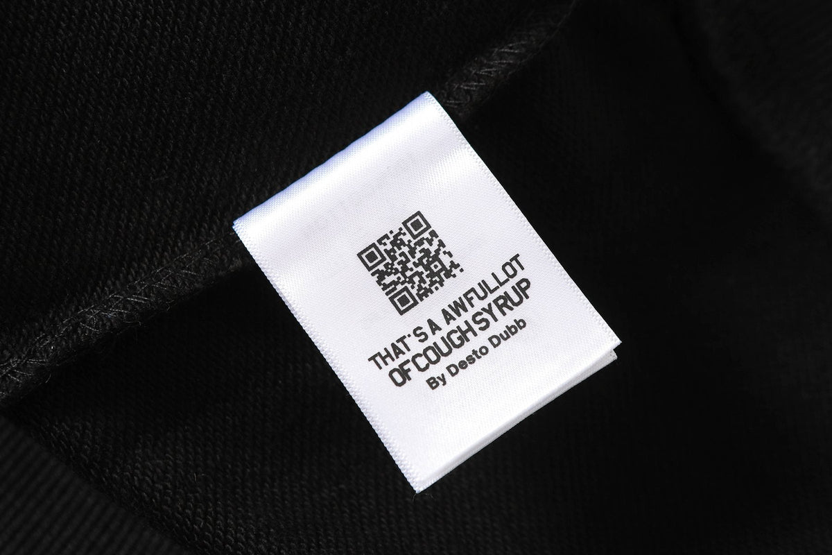 THAT'S A AWFUL LOT OF COUGH SYRUP Star Skull Graphic Hoodie ¡ª neck_label