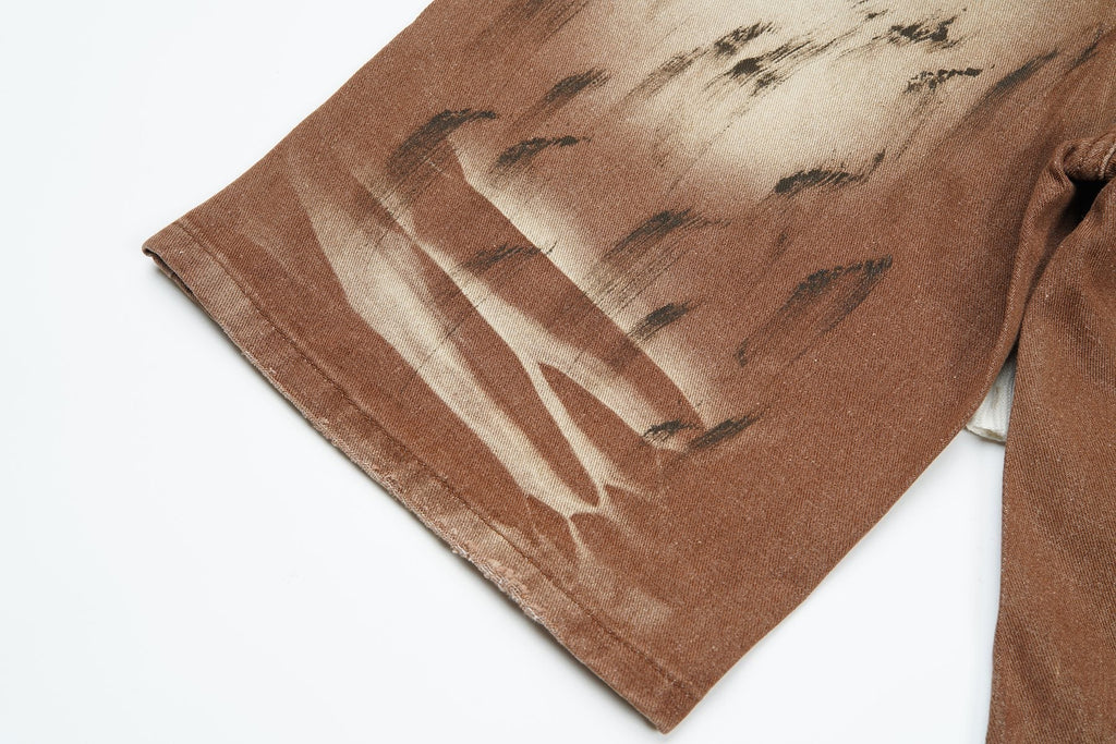 VALLEY Skittles Rhinestone Denim Shorts ¡ª detail