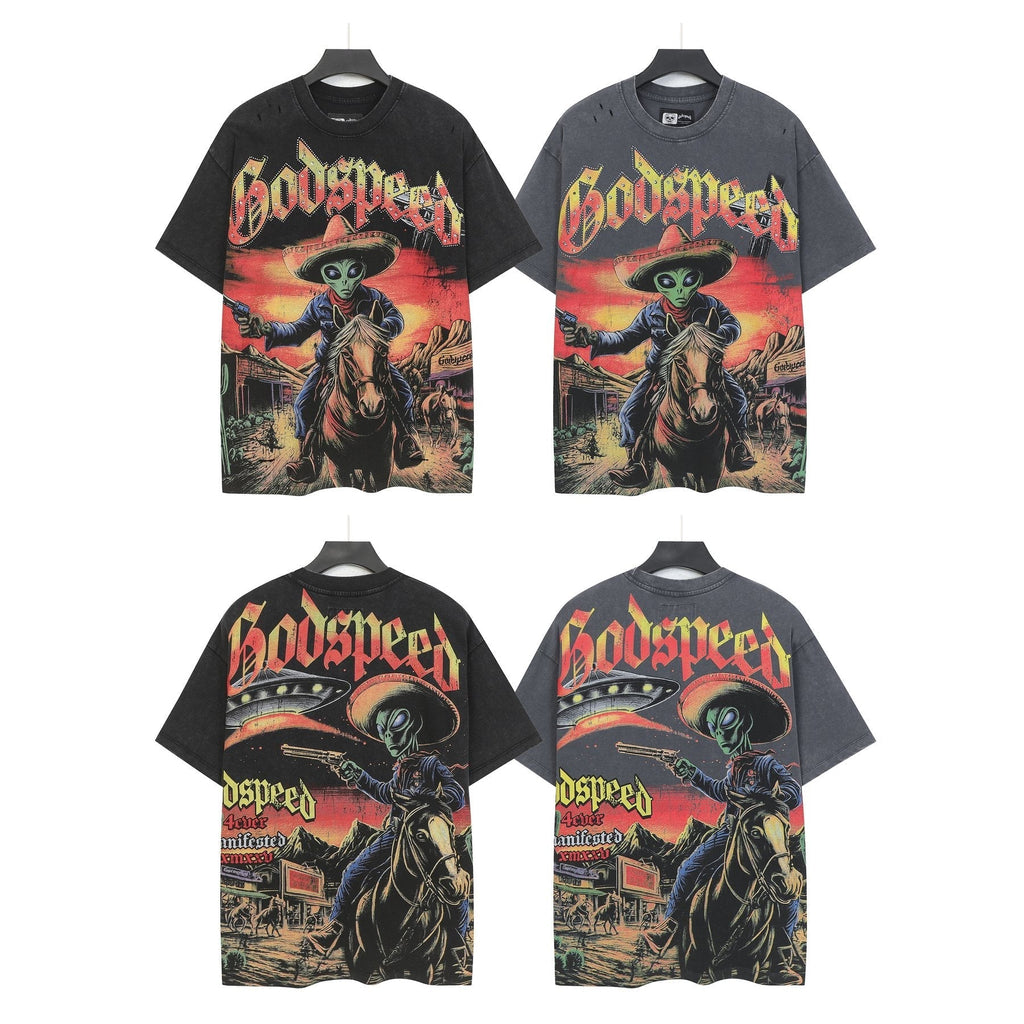 Godspeed Alien Cowboy Graphic T-Shirt ¡ª comparison