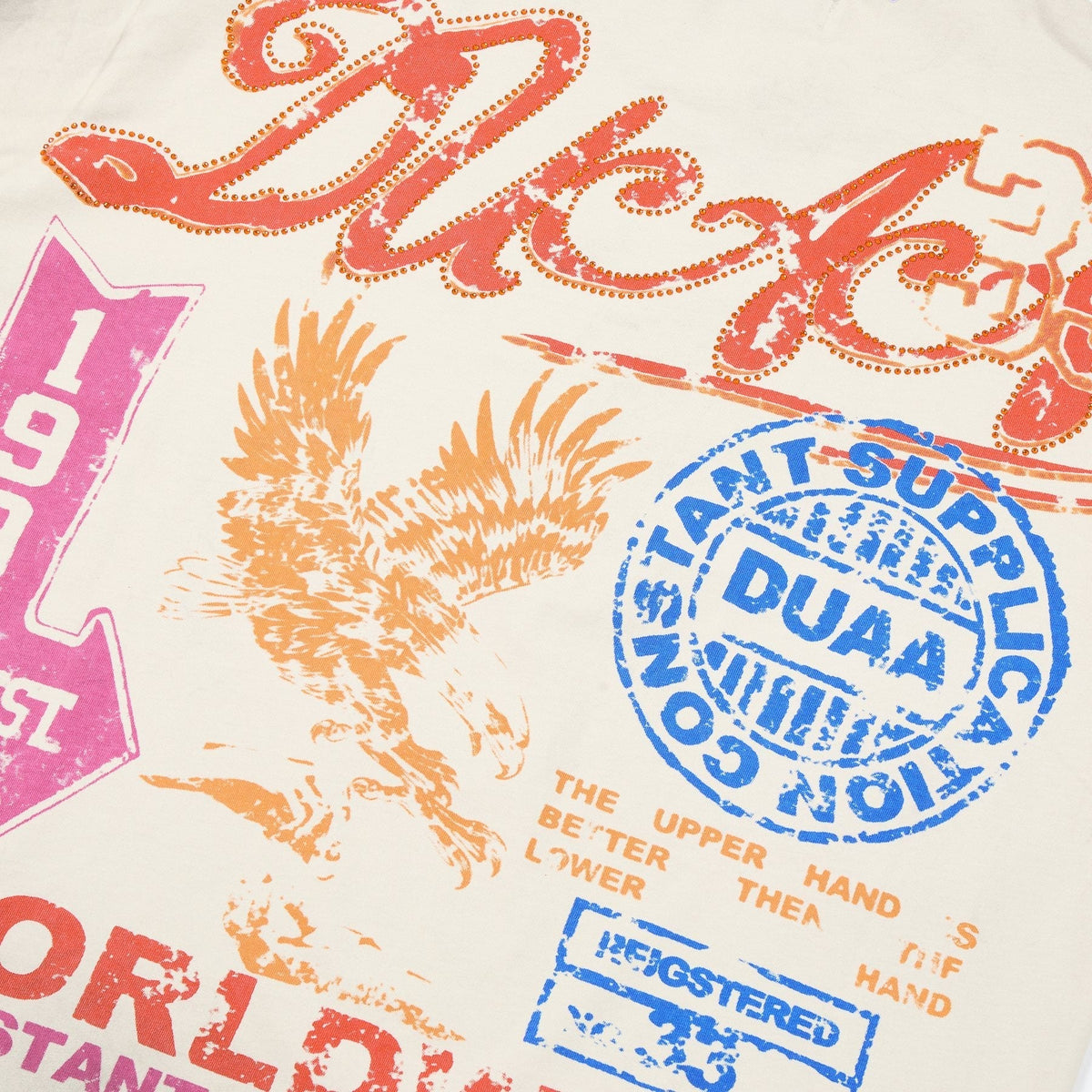 Rough Play Upper Hand Washed Graphic T-Shirt ¡ª detail