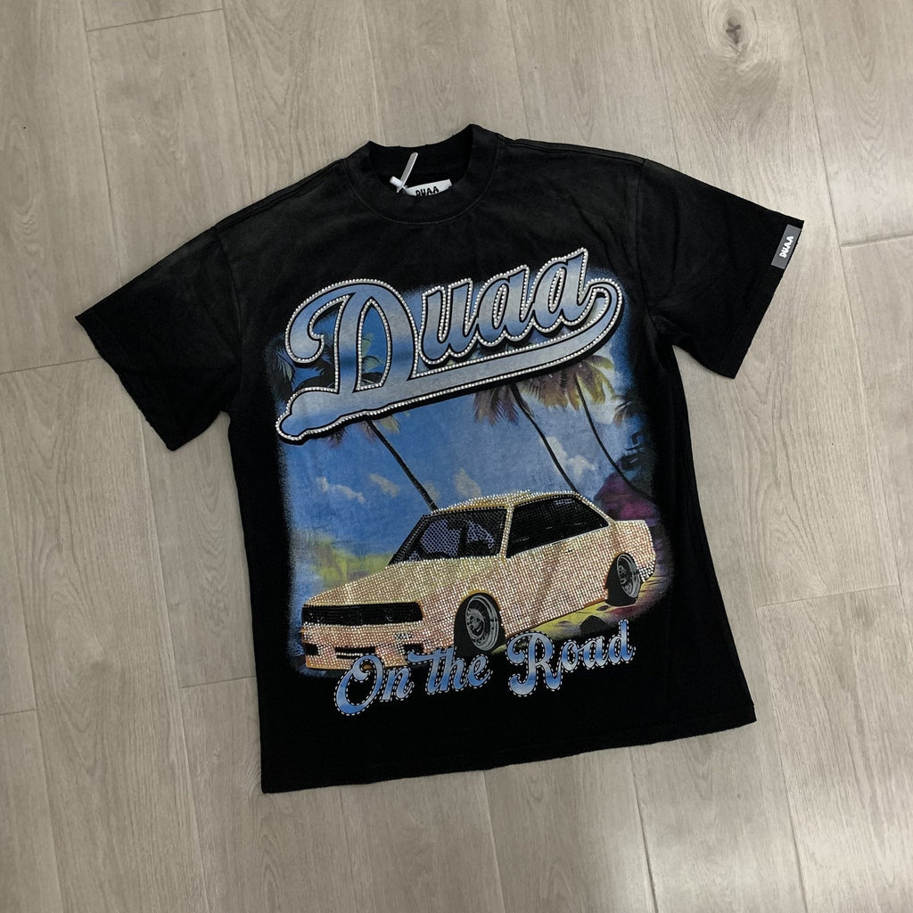 Rough Play Duaa Destination Car Graphic T-Shirt ¡ª front