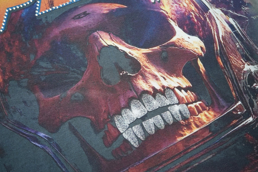 Rough Play Back 2 The Future Skull Graphic T-Shirt ¡ª detail