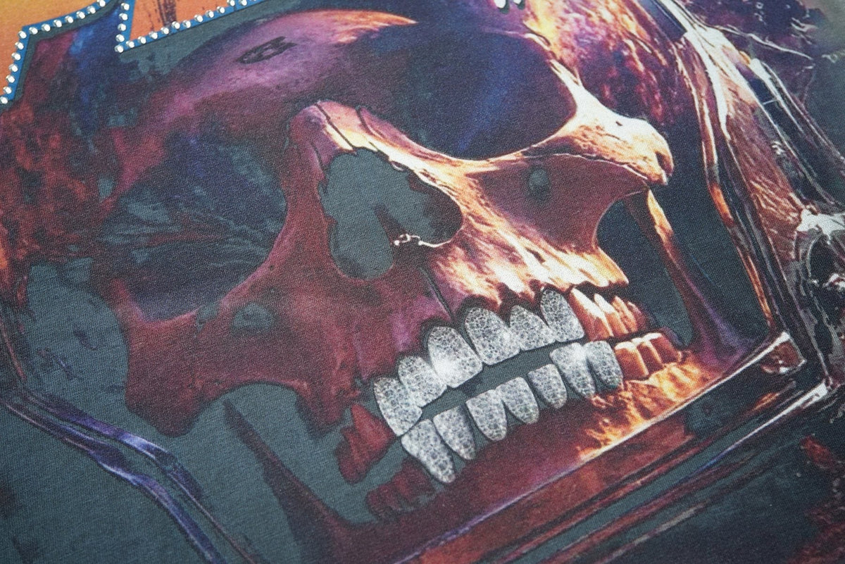 Rough Play Back 2 The Future Skull Graphic T-Shirt ¡ª detail