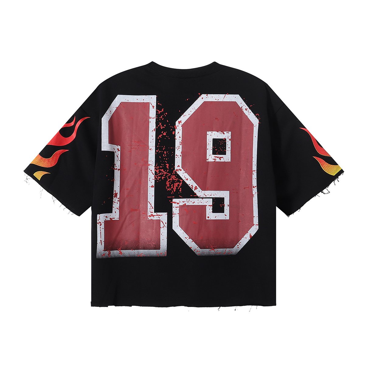 BKYS Revival Racing Skull Graphic Cropped T-Shirt ¡ª back