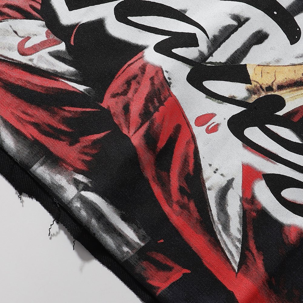 BKYS Revival Racing Skull Graphic Cropped T-Shirt ¡ª detail