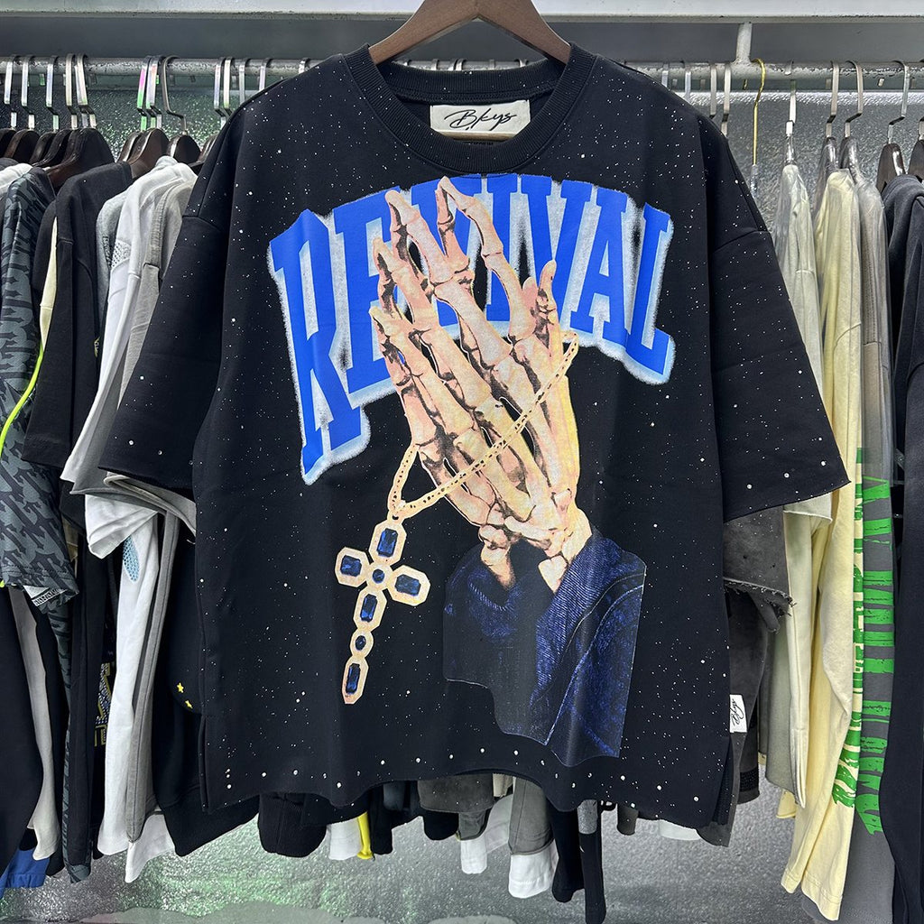 BKYS Revival Rhinestone Graphic Cropped T-Shirt ¡ª context