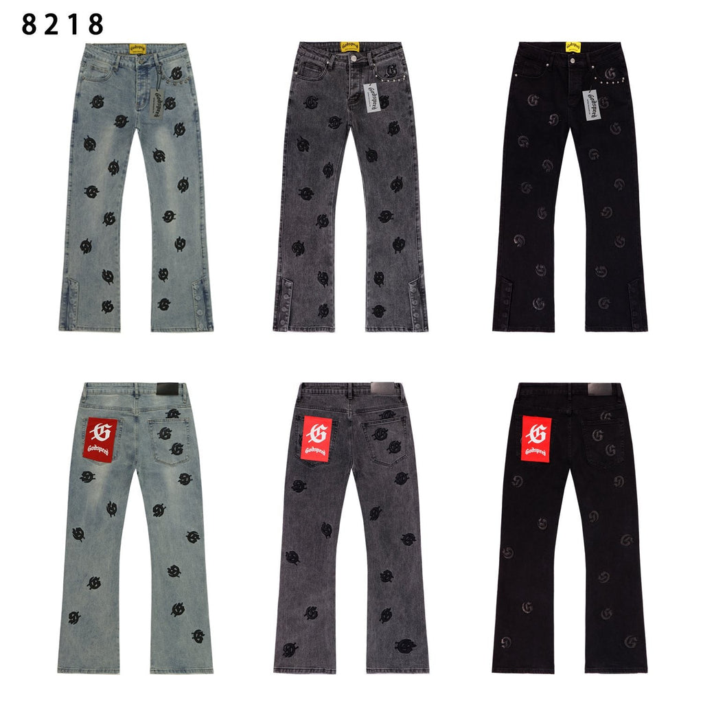 Godspeed Embroidered Washed Flared Jeans ¡ª comparison