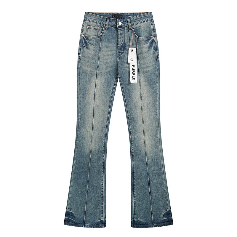 Purple Brand Light Blue Flared Jeans ¡ª front