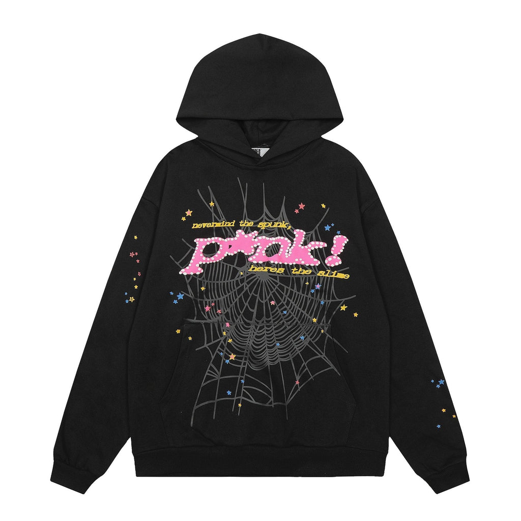 Sp5der Spiderweb Star Graphic Hoodie ¡ª front