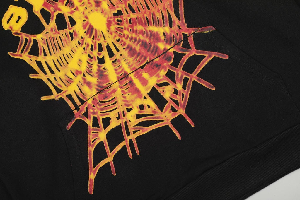 Sp5der Web Graphic Hoodie & Sweatpants Set ¡ª detail
