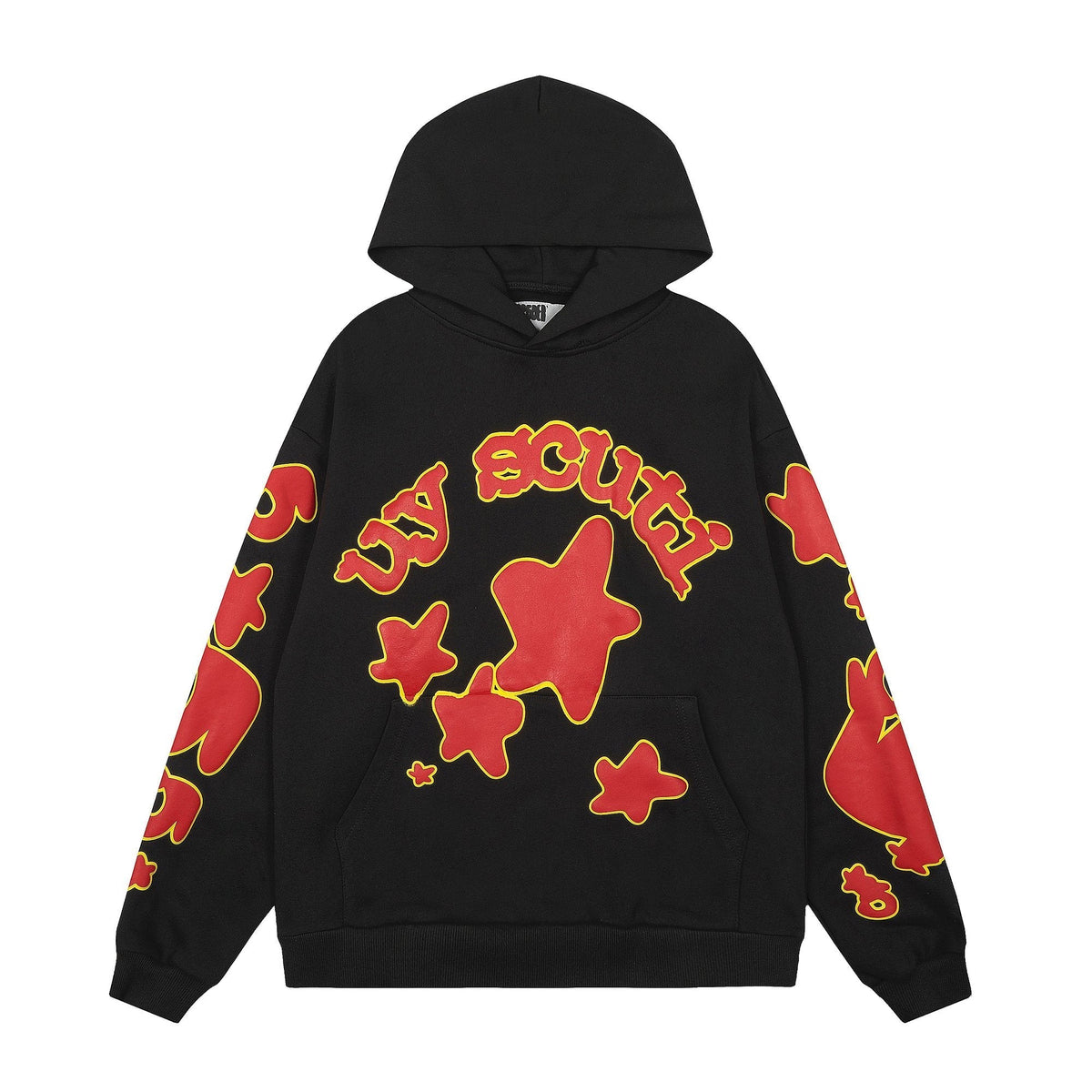 Sp5der Red & Yellow Graphic Hoodie ¡ª hero