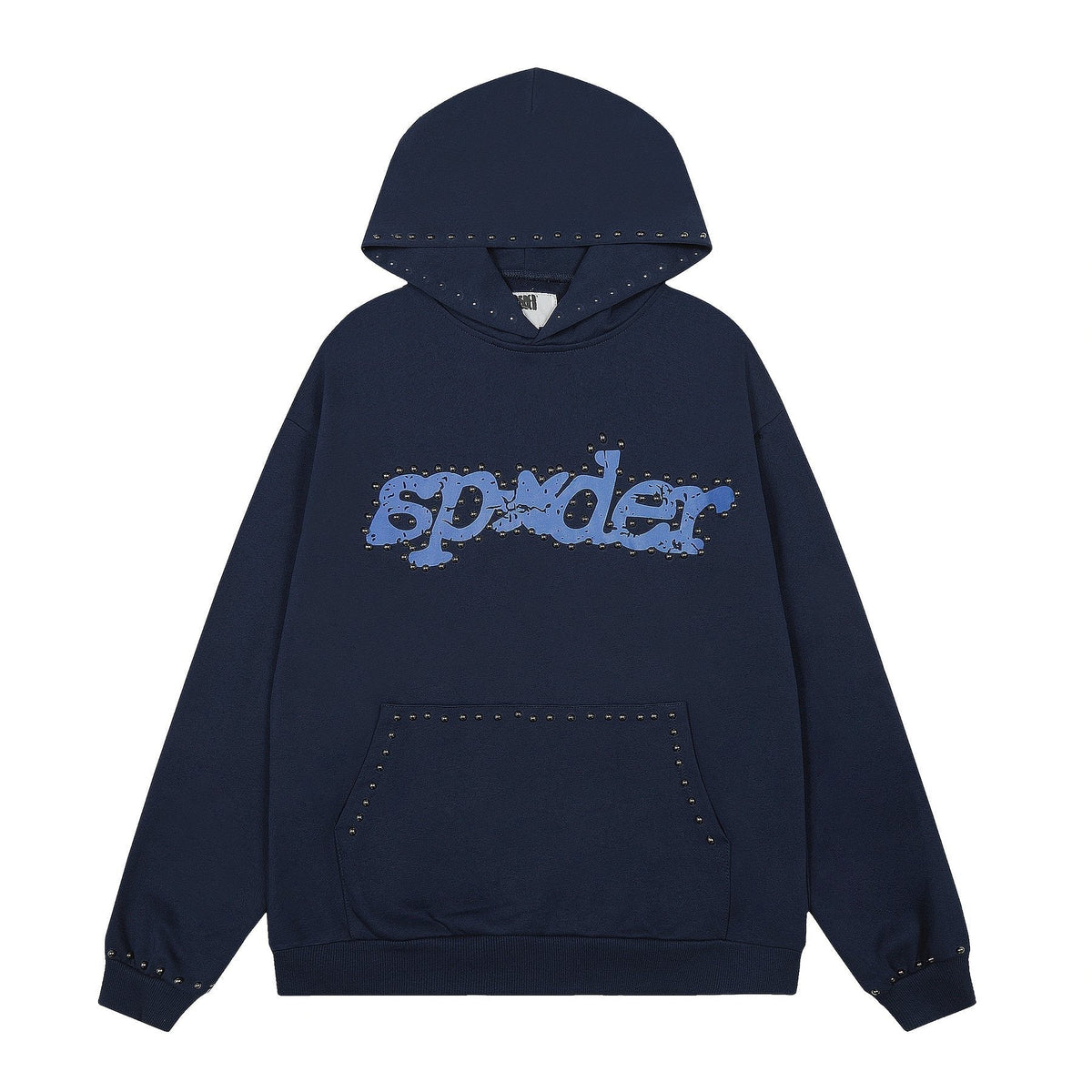 Sp5der Navy Studded Graphic Matching Set ¡ª front