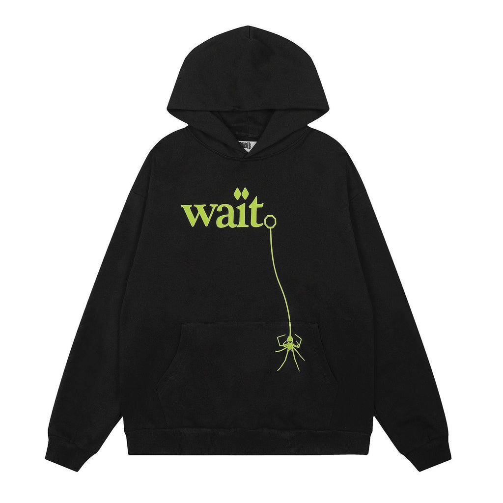 Sp5der Lime Green Web Graphic Pullover Hoodie ¡ª hero
