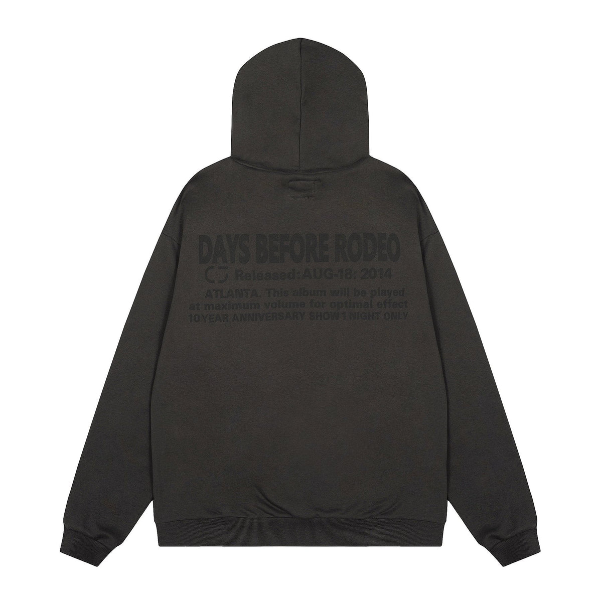 Sp5der Black Graphic Hoodie ¡ª back
