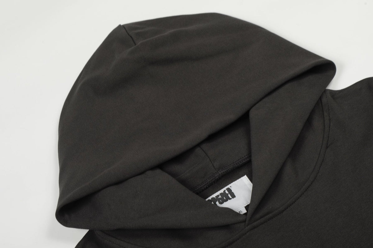 Sp5der Black Graphic Hoodie ¡ª detail